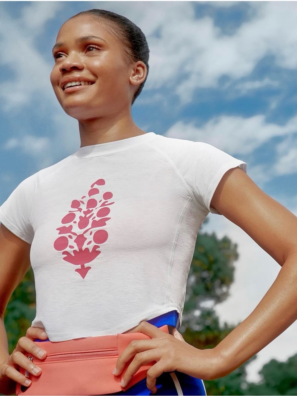 Free People Tempo On Repeat Logo-Short Sleeve Tee
